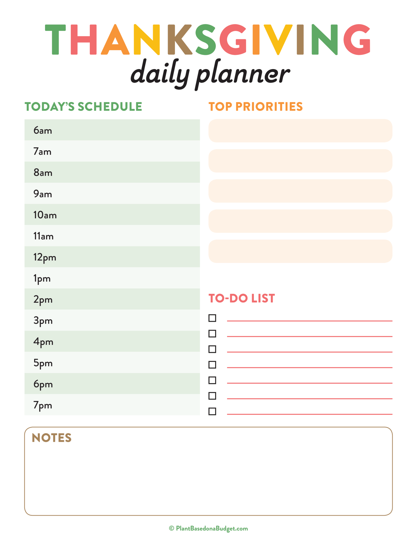 Thanksgiving Printables